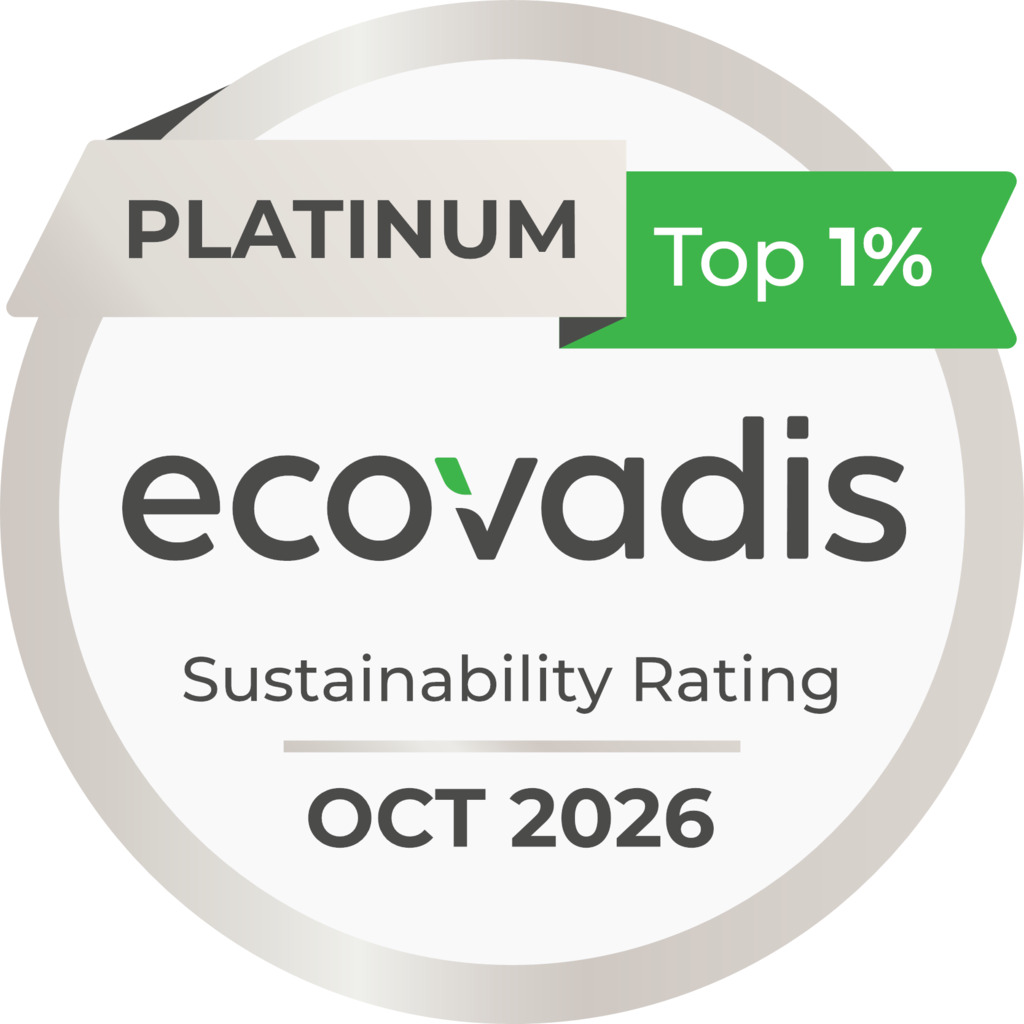 Ecovadis 2026 Platinum medal Ecovadis 2026 Platinum medal